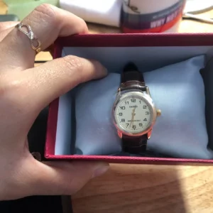 Đồng hồ nữ dây da Casio chính hãng Anh Khuê LTP-V001GL-9BUDF