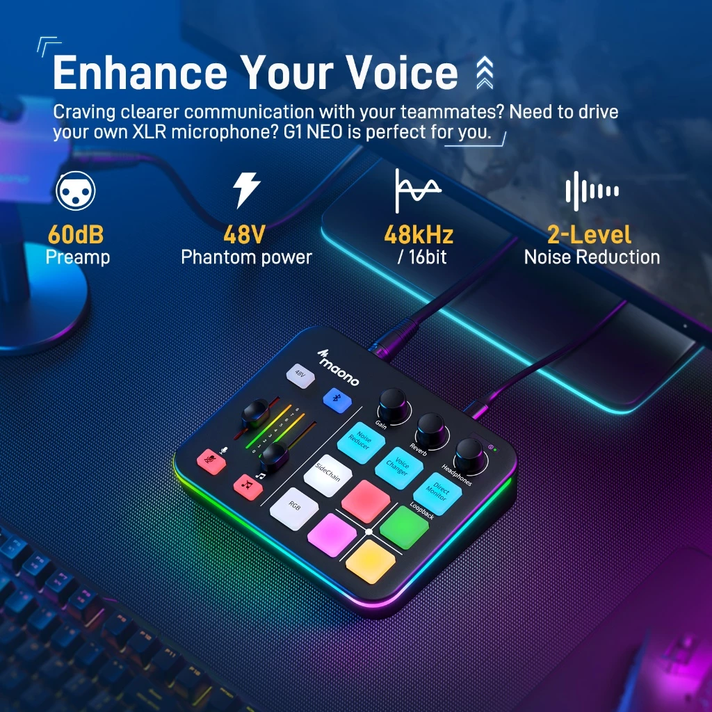 Sound Card Maono G1 NEO - Nâng Tầm Âm Thanh Gaming & Livestream - Image 3