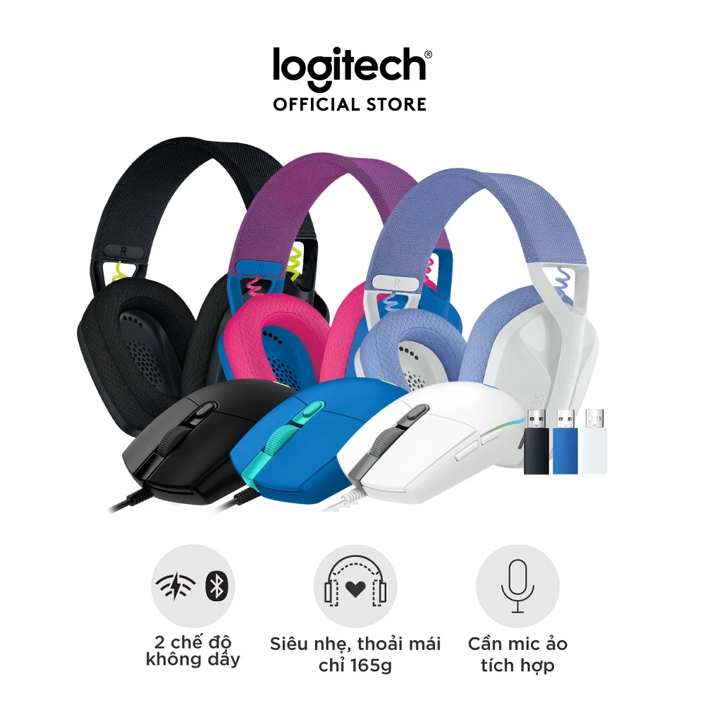 Combo Gaming Logitech G435 & G203: Đỉnh Cao Tốc Độ & Linh Hoạt