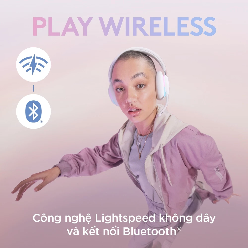 Bộ sưu tập Logitech Aurora: Combo Tai nghe G735 & Chuột G705 Không Dây - Image 3
