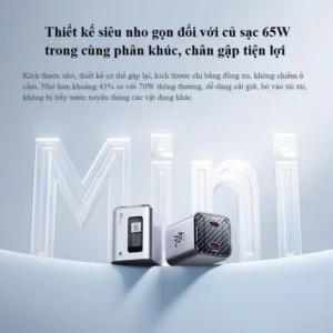 Alternative view of Củ Sạc Nubia Redmagic DAO 65W GaN: Nhỏ Gọn, Sạc Siêu Nhanh PPS Cho Samsung