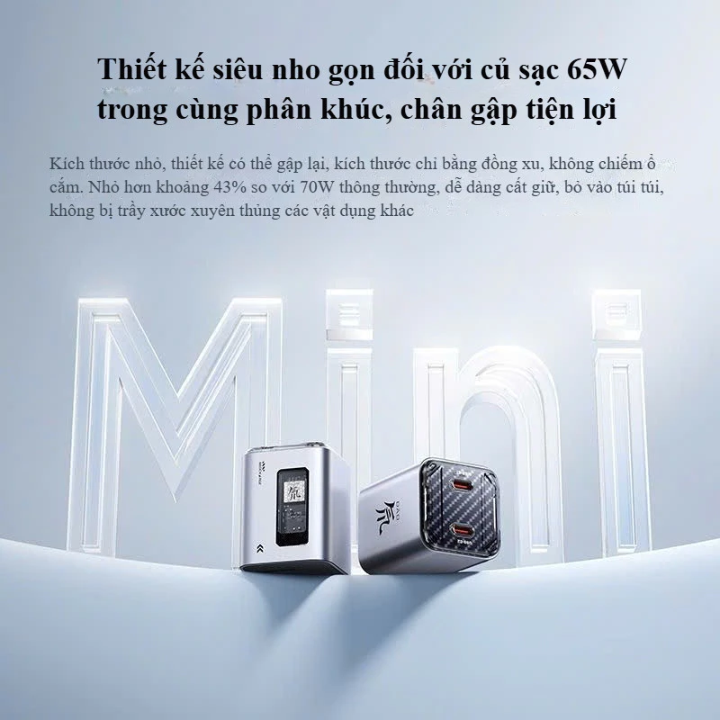 Củ Sạc Nubia Redmagic DAO 65W GaN: Nhỏ Gọn, Sạc Siêu Nhanh PPS Cho Samsung - Image 2