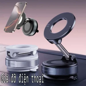 Giá đỡ điện thoại ô tô từ tính mạnh mẽ Thiết kế có thể gập lại 360° Giá đỡ chân không có