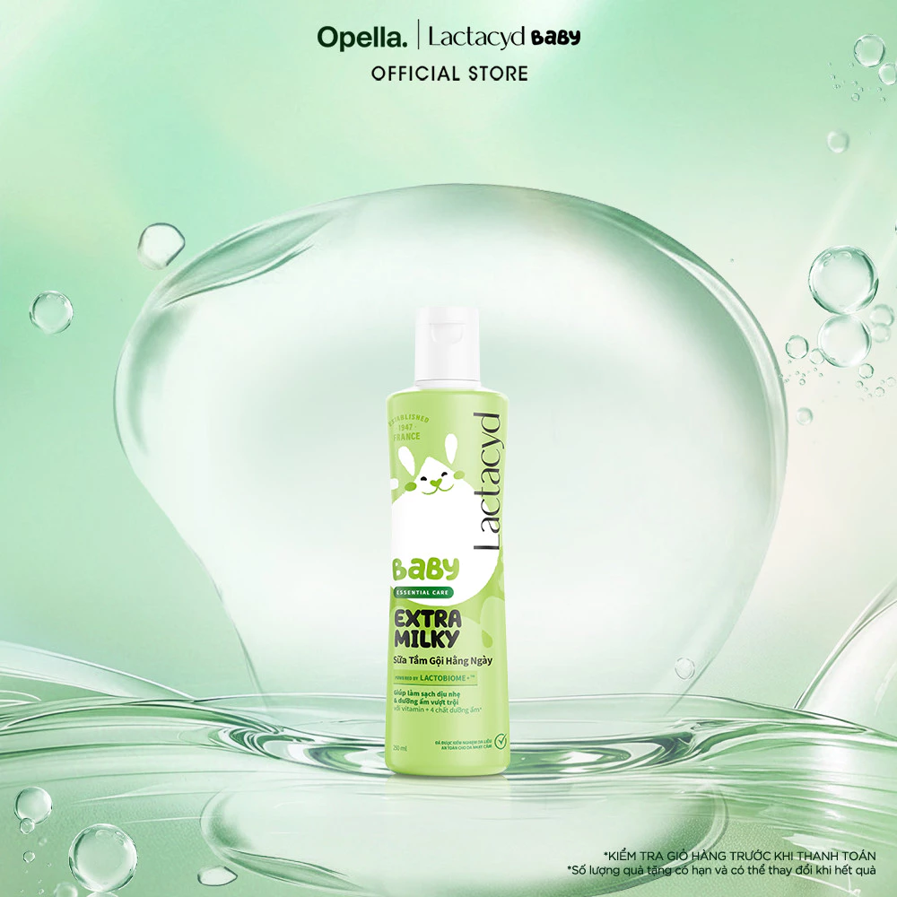 Sữa Tắm Gội Trẻ Em Lactacyd Milky Bảo Vệ, Nuôi Dưỡng Da và Tóc Bé Vượt Trội 250ml