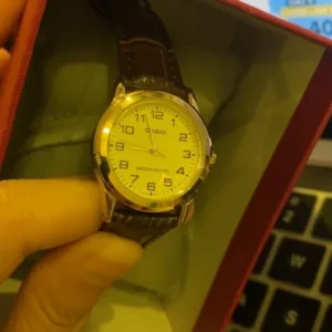 Đồng hồ nữ dây da Casio chính hãng Anh Khuê LTP-V001GL-9BUDF