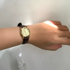 Đồng hồ nữ dây da Casio chính hãng Anh Khuê LTP-V001GL-9BUDF