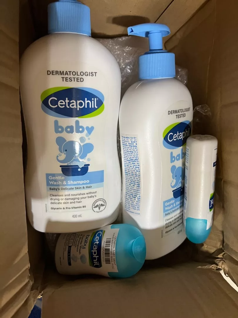 Combo 2 Sữa tắm gội dịu lành cho bé Cetaphil Baby Gentle Wash & Shampoo 400ml/chai