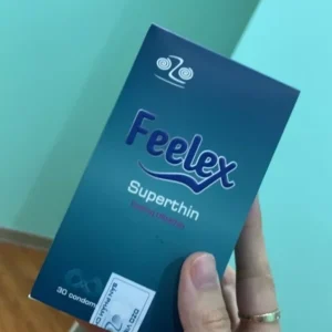 Bao cao su Hộp 30 chiếc Feelex Superthin siêu mỏng ôm sát nhiều gel hương dâu, hương nước hoa, hương vani
