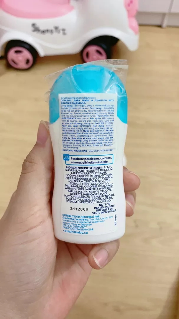 Sữa tắm gội Cetaphil cho bé - Cetaphil Baby Wash & Shampoo with Organic Calendula 400ml