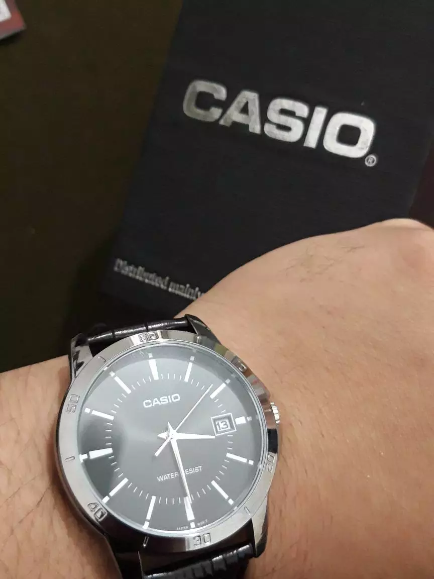 Đồng hồ nam dây da Casio chính hãng Anh Khuê MTP-V004L-1AUDF