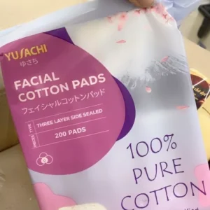 Bông tẩy trang Yusachi Suzuran Cao Cấp Nhật Bản 100% Cotton - 200 miếng