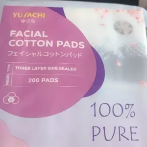 Bông tẩy trang Yusachi Suzuran Cao Cấp Nhật Bản 100% Cotton - 200 miếng
