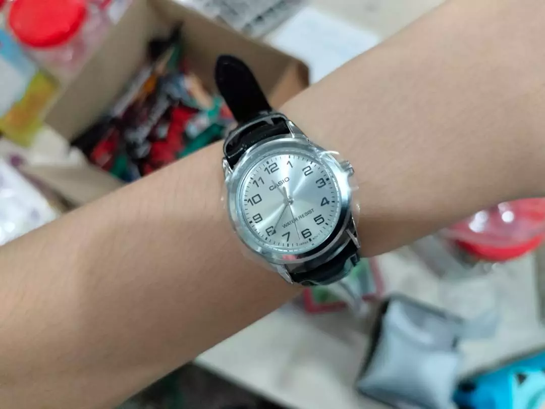 Đồng hồ nữ dây da Casio chính hãng Anh Khuê LTP-V001L-7BUDF