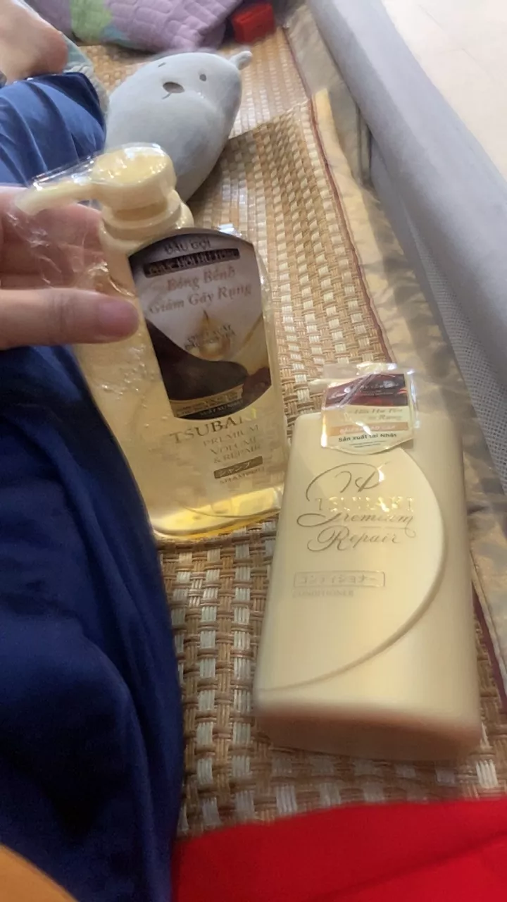 Combo Gội Xả - Dầu Gội Tsubaki Premium Repair Tsubaki (490ml/450ml/chai)