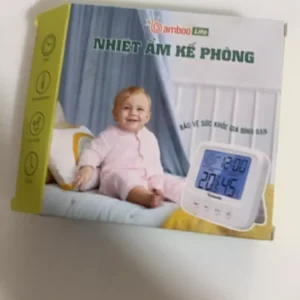 Nhiệt kế phòng, nhiệt ẩm kế điện tử Bamboo Life đo nhiệt độ, độ ẩm phòng ngủ