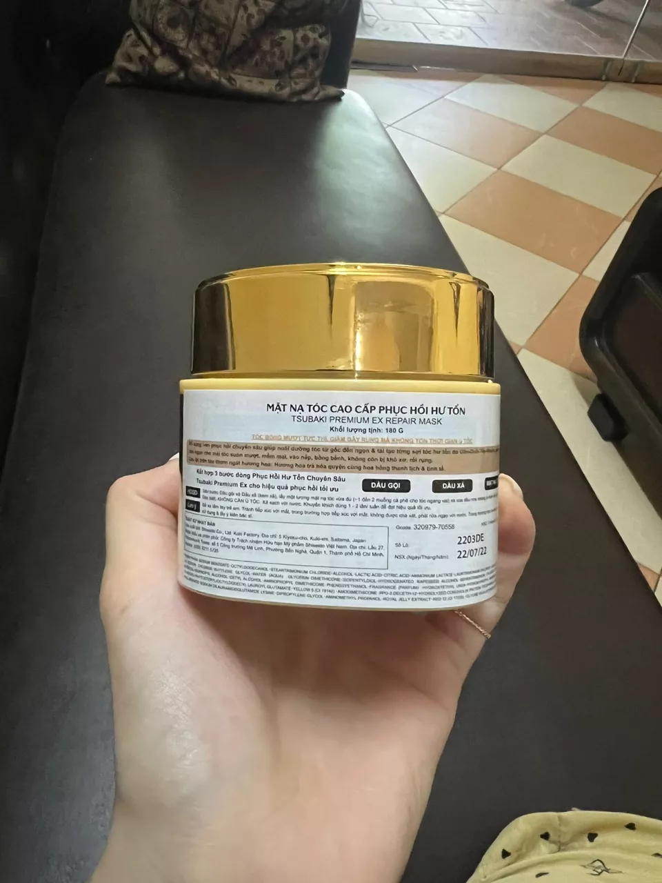 Mặt nạ tóc Tsubaki Phục hồi tóc hư tổn 180G