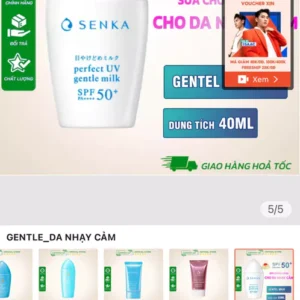 Kem Chống Nắng Senka Perfect UV Dạng Sữa 40ML & Gel 80ML & Essence 50G