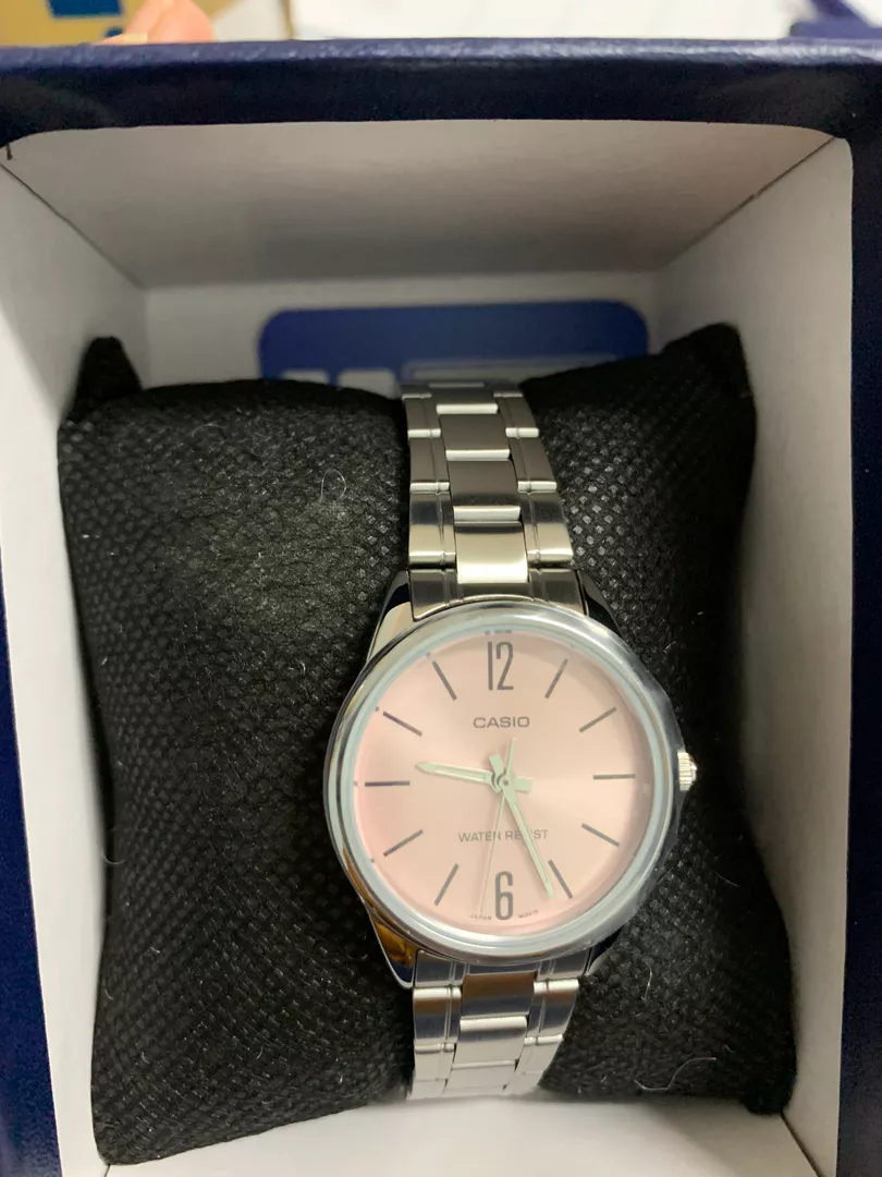 Đồng hồ nữ dây thép không ghỉ Casio LTP-V005D-4BUDF chính hãng