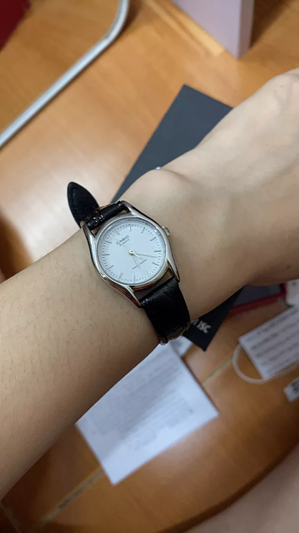 Đồng hồ nữ dây da Casio chính hãng Anh Khuê LTP-1094E-7ARDF