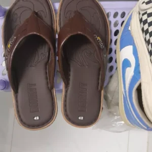 Dép Xỏ Ngón Nam Da Bò Thật 100% DONAVY Cao Cấp, May Full Handmade Chắc Chắn D.Kluc