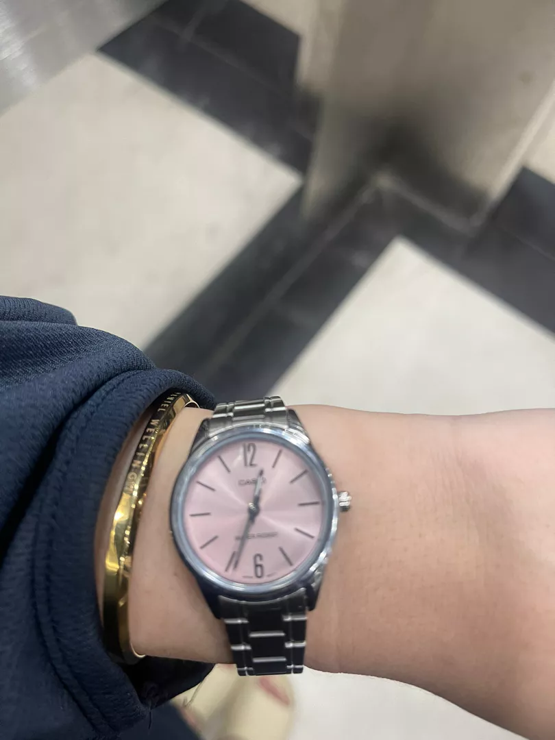 Đồng hồ nữ dây thép không ghỉ Casio LTP-V005D-4BUDF chính hãng