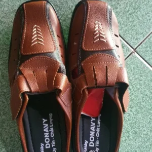 Dép Xỏ Ngón Nam Da Bò Thật 100% DONAVY Cao Cấp, May Full Handmade Chắc Chắn D.Kluc