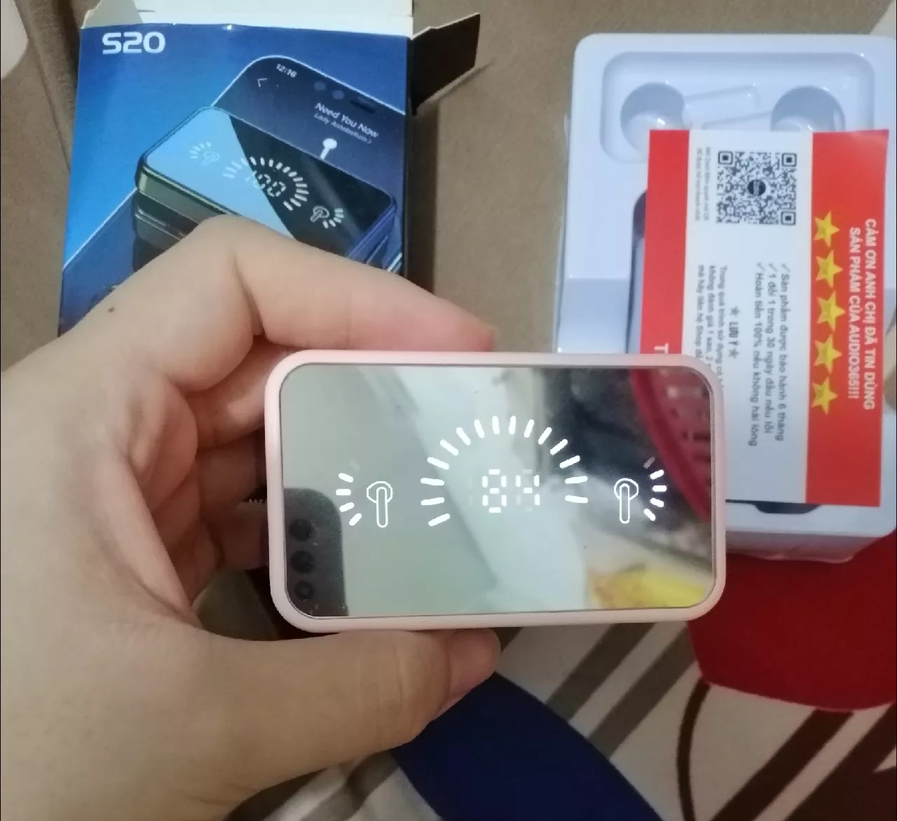Tai nghe bluetooth không dây S20 cảm ứng, bass cực hay, siêu nhỏ gọn, pin trâu - AUDIO365