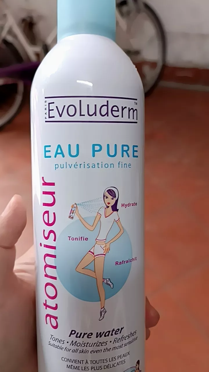 Xịt Khoáng Evoluderm Atomiseur Eau Pure Dưỡng Da, Cấp Ẩm 150ML & 400ML