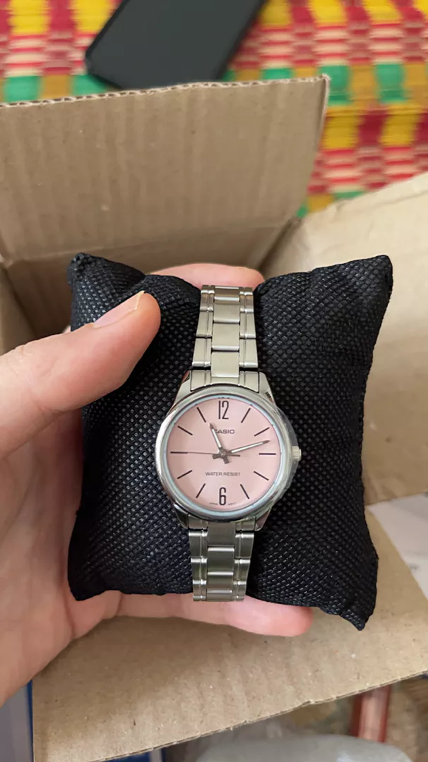 Đồng hồ nữ dây thép không ghỉ Casio LTP-V005D-4BUDF chính hãng