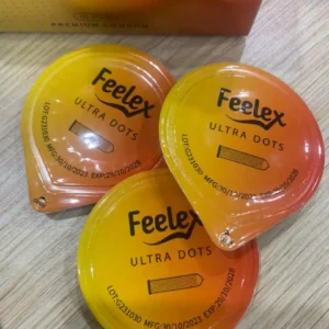 Bao cao su Feelex siêu mỏng, kéo dài thời gian, nhiều gel bôi trơn, gân gai, siêu gai - Hộp 30 chiếc