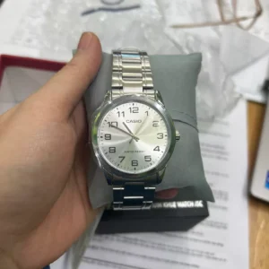 Đồng hồ đôi nam nữ dây kim loại Casio Anh Khuê MTP/LTP-V001D-7B