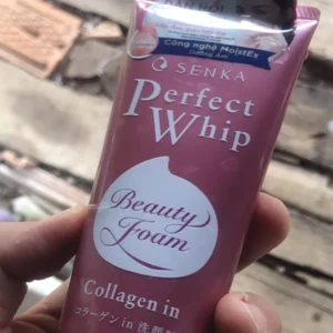 Sữa rửa mặt Collagen Senka Perfect Whip Collagen In 120G ngăn ngừa lão hóa giảm nếp nhăn