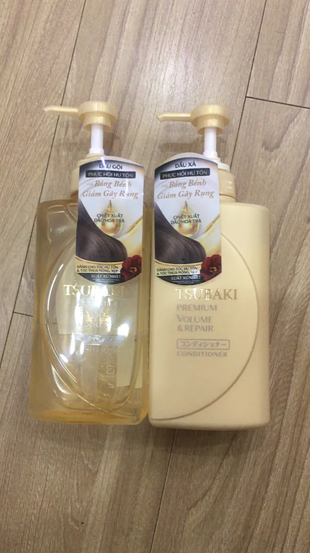 Combo Gội Xả - Dầu Gội Tsubaki Premium Repair Tsubaki (490ml/450ml/chai)