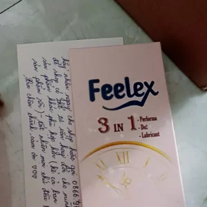 Bao cao su Feelex gân gai, nhiều gel bôi trơn - Hộp 10 bcs