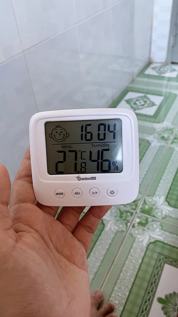 Nhiệt kế phòng, nhiệt ẩm kế điện tử Bamboo Life đo nhiệt độ, độ ẩm phòng ngủ