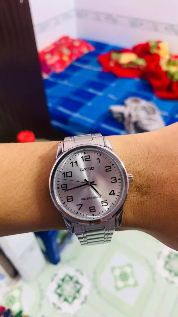 Đồng hồ nam dây kim loại Casio chính hãng Anh Khuê MTP-V001D-7BUDF