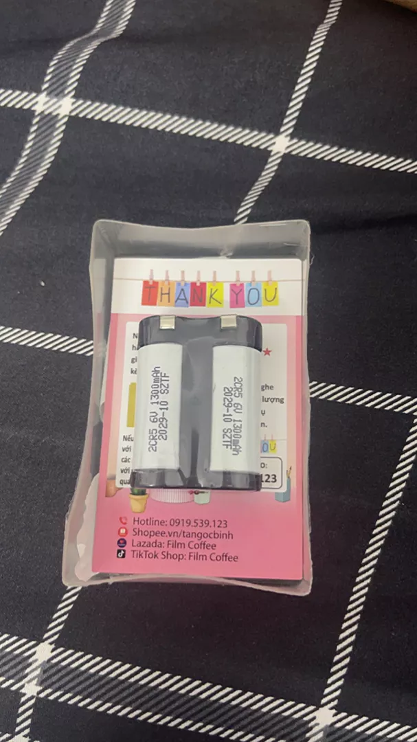 Pin 2CR5 dùng cho máy ảnh film - dùng 1 lần không sạc
