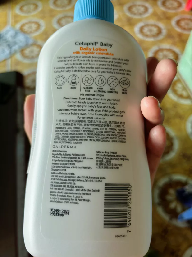 Sữa dưỡng ẩm dịu lành cho bé CETAPHIL BABY LOTION WITH ORGANIC CALENDULA 400ML