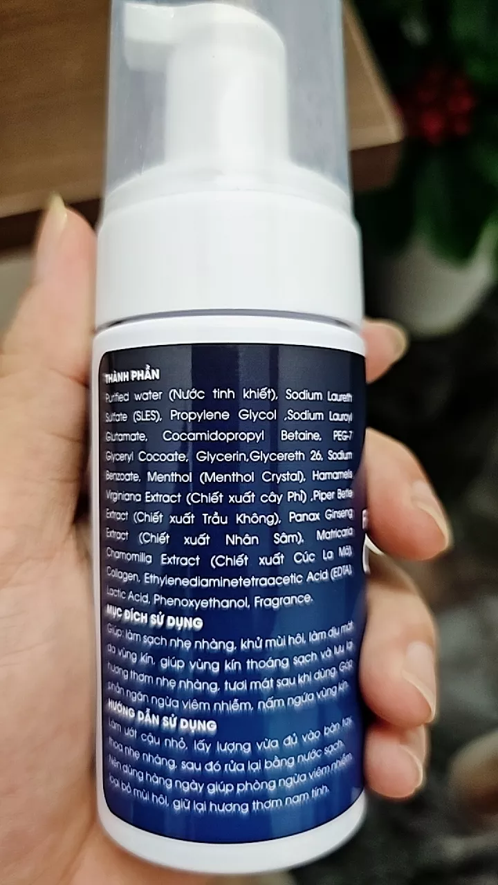 Bọt vệ sinh nam giới Feelex Care Men dung dịch vệ sinh tạo bọt 100ml