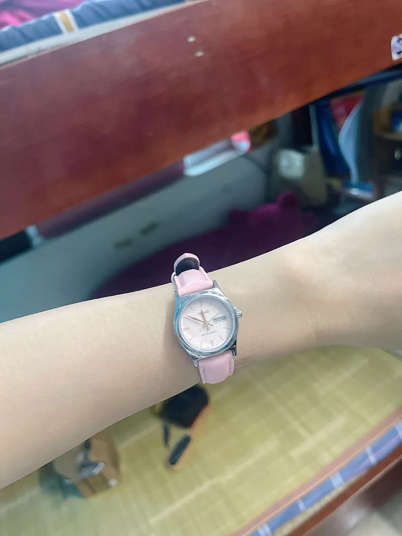 Đồng hồ nữ dây da Casio Anh Khuê LTP-V006L-4BUDF chính hãng