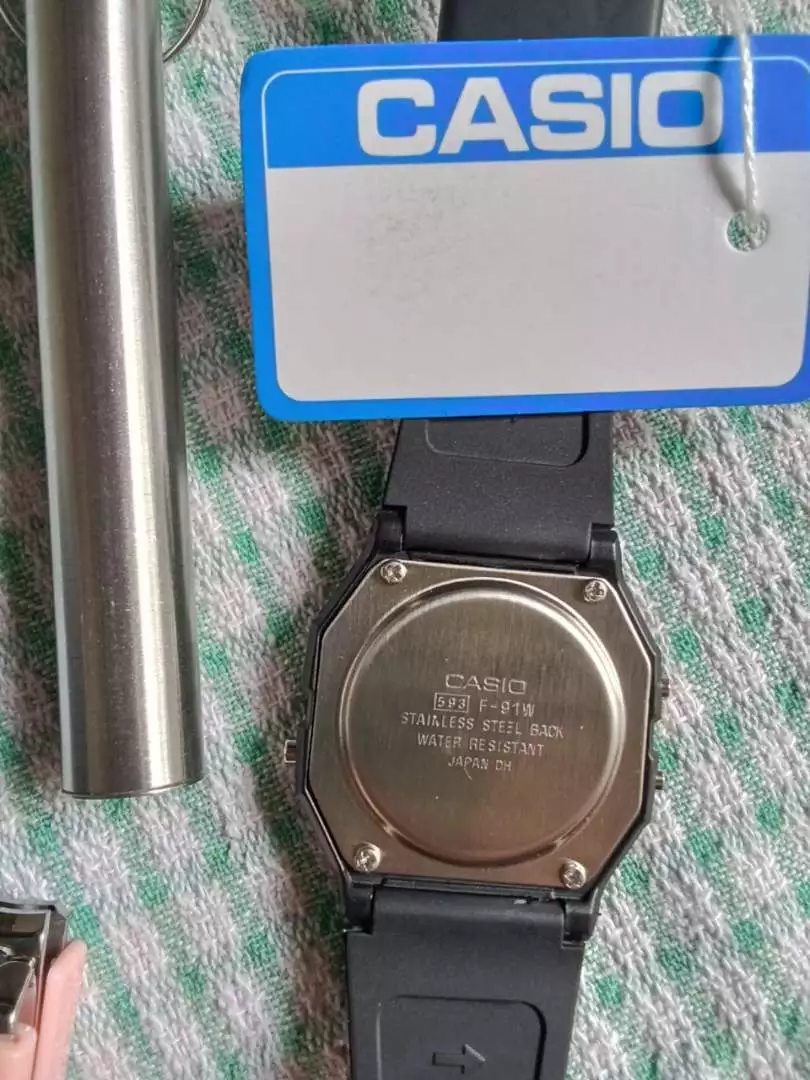 Đồng Hồ Nam Casio F-91W1 .a., Chống Nước Tuyệt Đối, Chất Liệu Siêu Bền, Pin Lâu 7 Năm