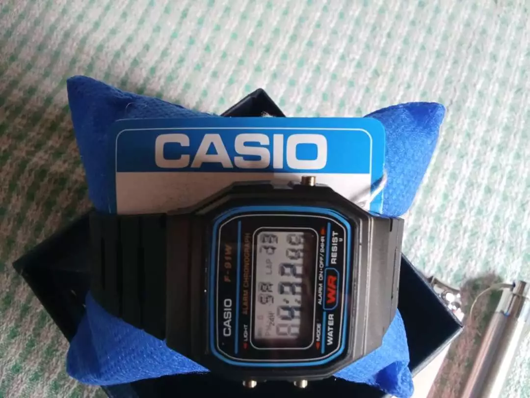 Đồng Hồ Nam Casio F-91W1 .a., Chống Nước Tuyệt Đối, Chất Liệu Siêu Bền, Pin Lâu 7 Năm