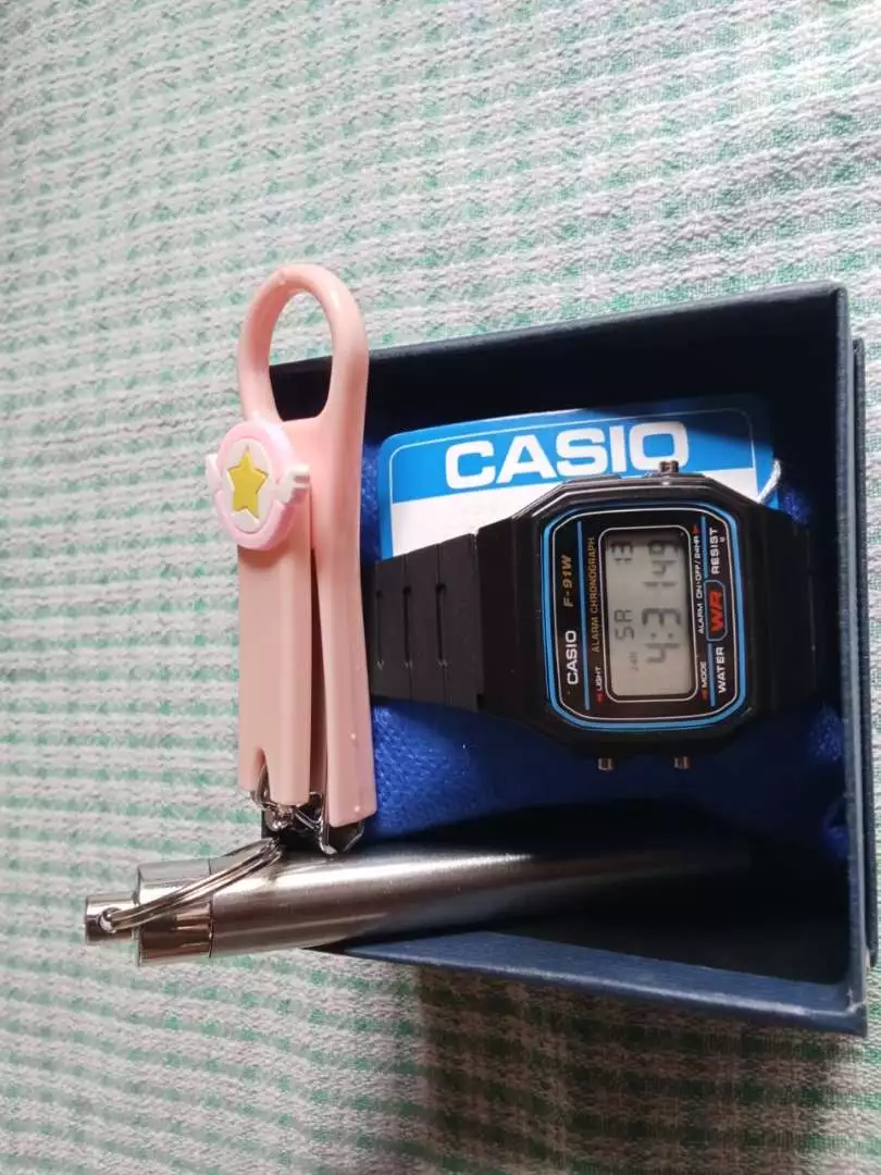 Đồng Hồ Nam Casio F-91W1 .a., Chống Nước Tuyệt Đối, Chất Liệu Siêu Bền, Pin Lâu 7 Năm