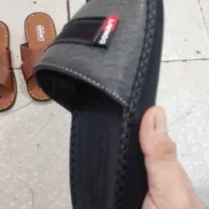 Dép Quai Ngang Nam Da DONAVY Cao Cấp, Quai Phối Kiểu Thời Trang D.3CN+ZIP