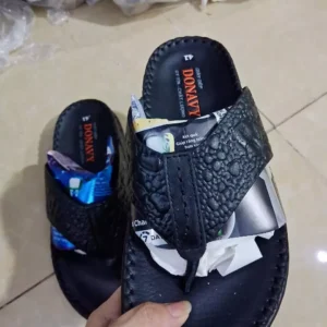 Dép Kẹp Nam Da Bò Thật 100% Donavy Cao Cấp, May 02 Lần Full Handmade Chắc Chắn (Đen+Nâu+Bò) D.KBXIT