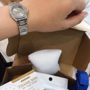 Đồng Hồ Nữ IEKE, Mặt Đa Giác Số La Mã, Dây Thép Không Gỉ, Kháng Nước Tốt
