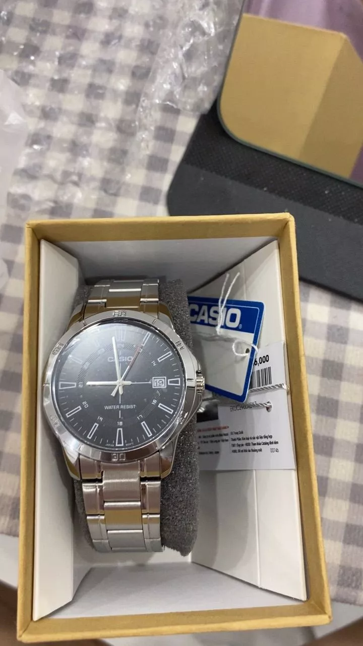 Đồng hồ nam dây kim loại Casio chính hãng Anh Khuê MTP-V004D-1CUDF