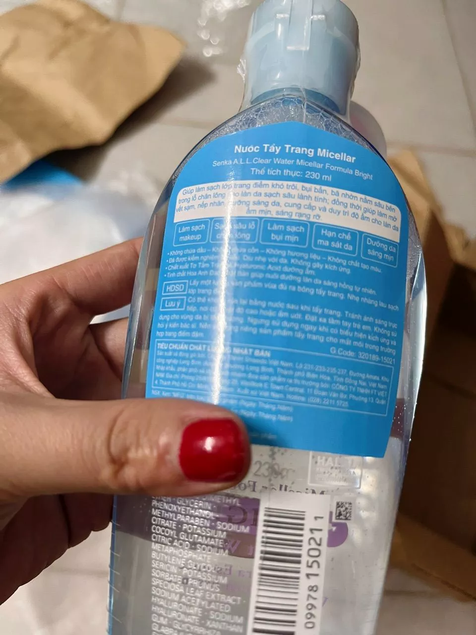 Nước Tẩy Trang Senka ALL Clear Water Micellar Fresh 230ML & 70ML