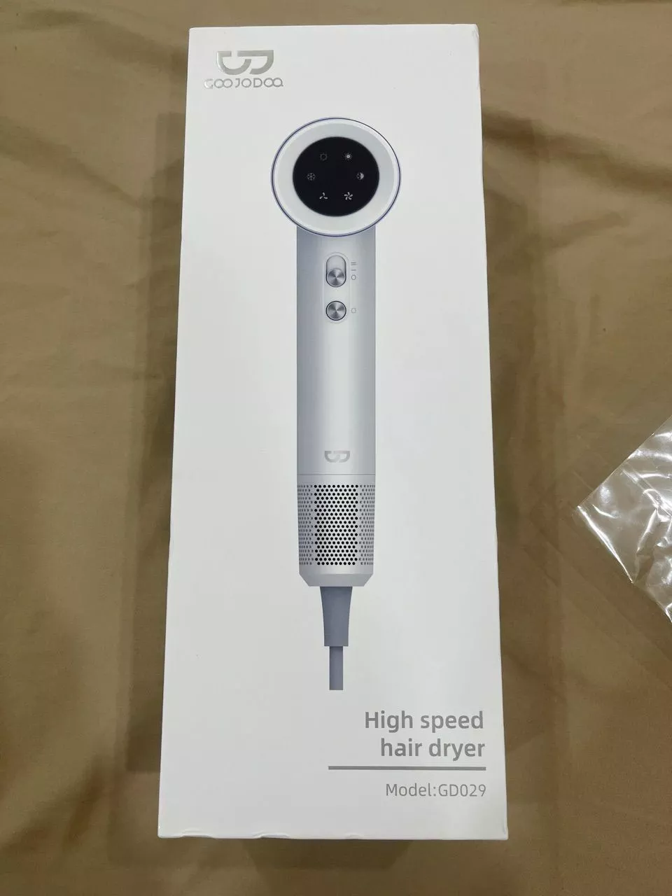 【Bảo hành một năm】GOOJODOQ Máy sấy tóc tốc độ cao có màn hình hiển thị công suất LED 3 tốc độ gió bốn phút để sấy khô Thích hợp cho du lịch và sử dụng tại nhà