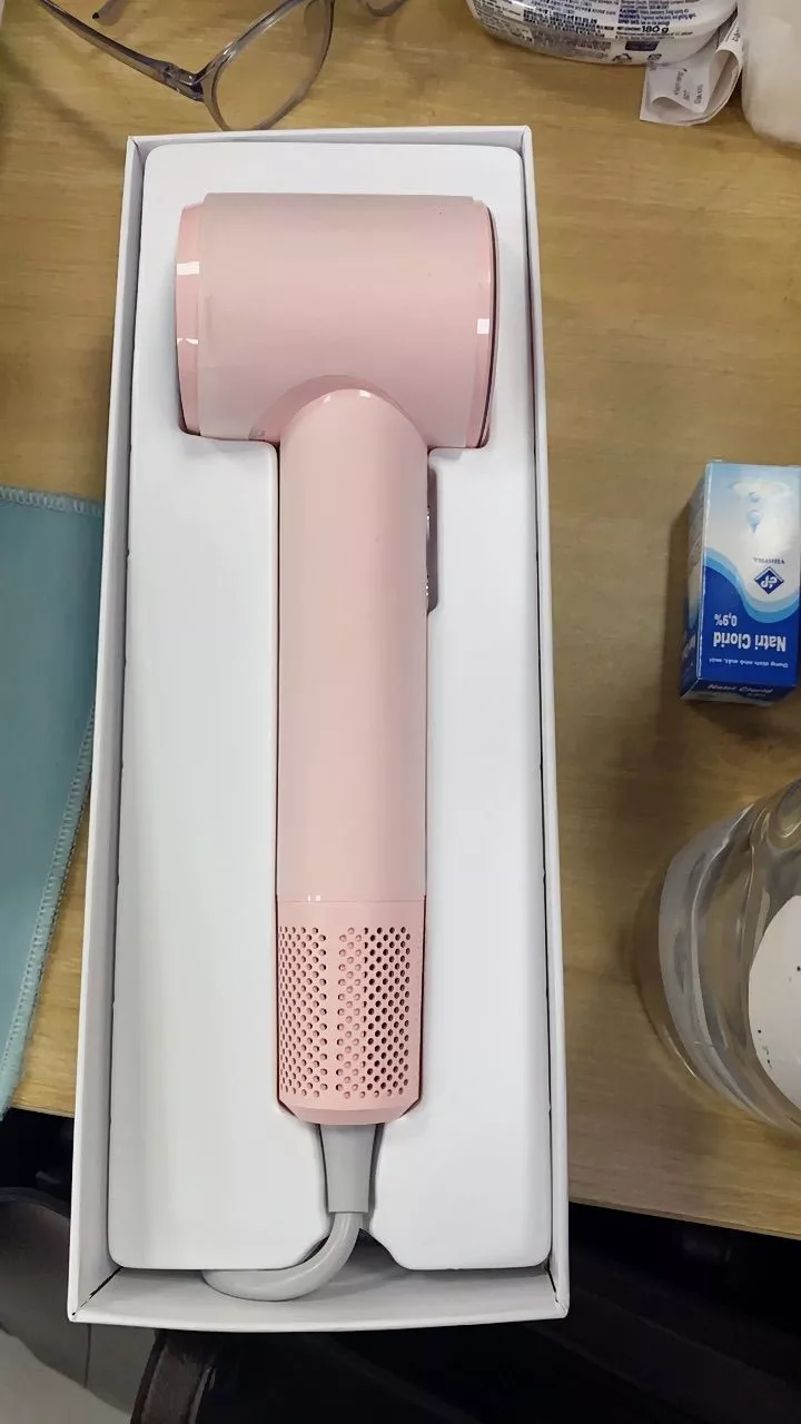 【Bảo hành một năm】GOOJODOQ Máy sấy tóc tốc độ cao có màn hình hiển thị công suất LED 3 tốc độ gió bốn phút để sấy khô Thích hợp cho du lịch và sử dụng tại nhà